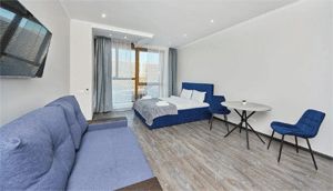 Квартира-студия, 33 м², 2 кровати